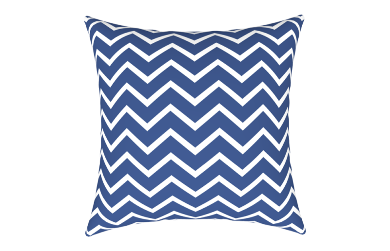 Φωτογραφία από  WATERPROOF CUSHION CHEVRON NAVY BLUE 43X43