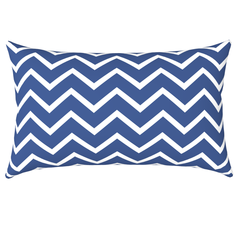Φωτογραφία από  WATERPROOF CUSHION CHEVRON NAVY BLUE 30X50