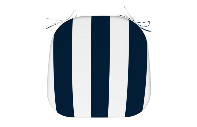 Φωτογραφία από  WATERPROOF CHAIR CUSHION STRIPED NAVY BLUE SET OF 2 PCS 40Χ42Χ5