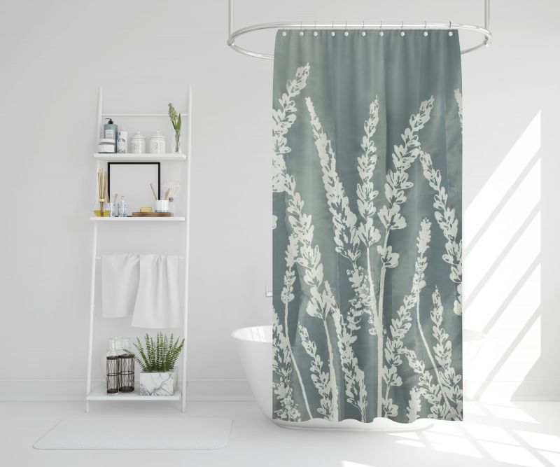Φωτογραφία από SHOWER CURTAIN LAVENDER-SAGE GREEN 150X180
