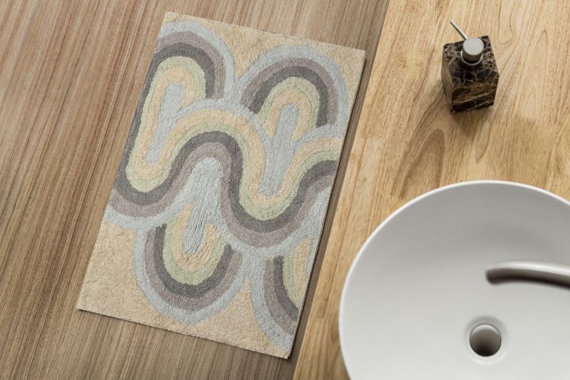 Φωτογραφία από BATHMAT PASTEL MAZE 50X80