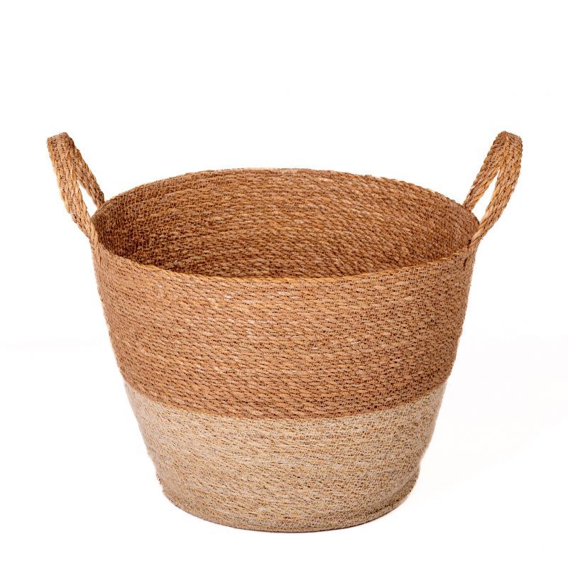 Φωτογραφία από SEAGRASS BASKET NATURAL&BLEACH 38X38X30cm