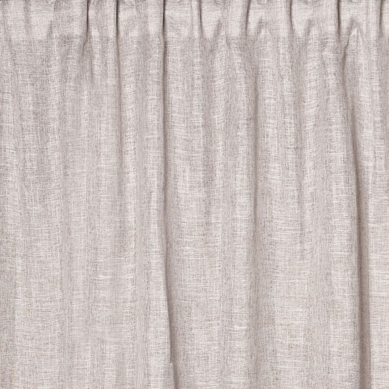 Φωτογραφία από BROWN LINEN LOOK LINEN CURTAIN 200Χ290 WITH TAPE 