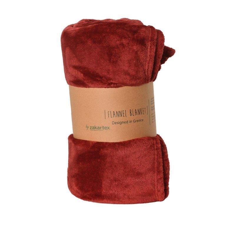 Φωτογραφία από FLANNEL FLEECE BURGUNDY BLANKET