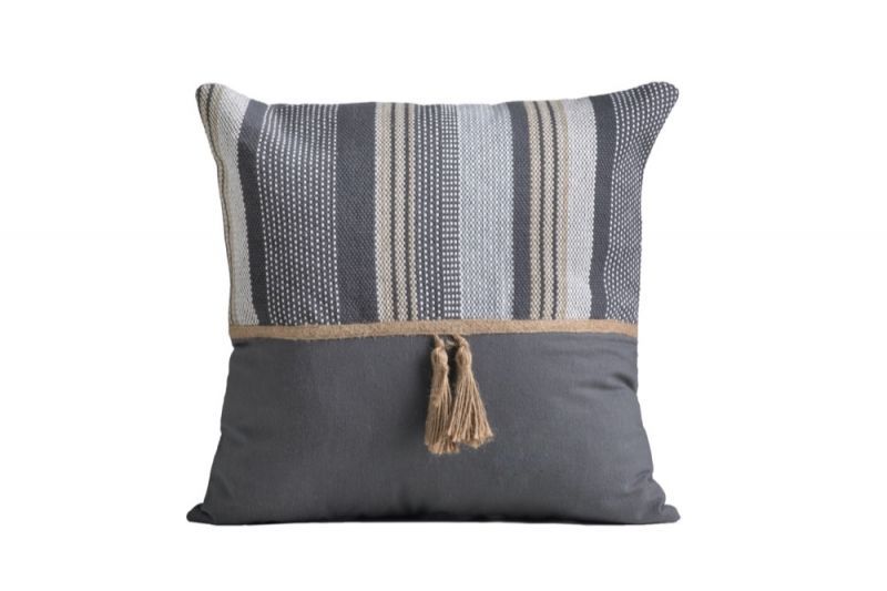 Φωτογραφία από COTTON CUSHION WITH JUTE FRICTIONS 40X40