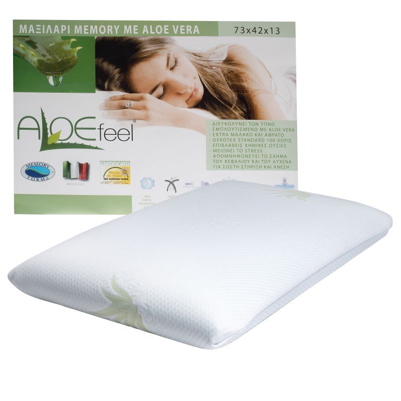 Φωτογραφία από MEDIUM-DENSITY MEMORY ALOE FEEL PILLOW 73X42X13